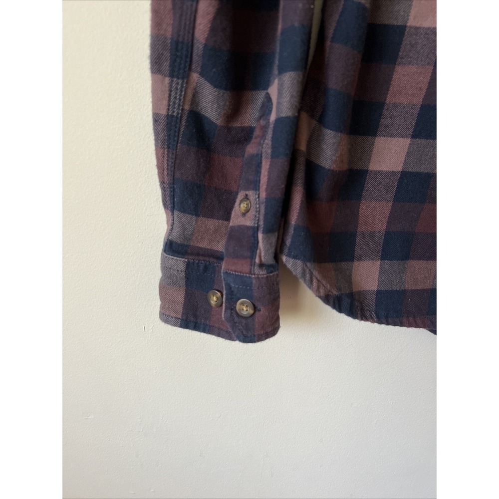 Carhartt Rugged Flex Hamilton Button Up Shirt Flannel Plaid Women's Small 4/6 - Picture 3 of 6